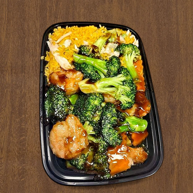 Best C19. Shrimp with Broccoli Combination Platter in Philadelphia, PA