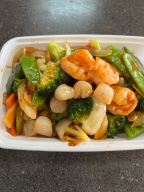 Best S11 Shrimp & Scallop w. Garlic Sauce 鱼香干贝虾 in Largo, FL