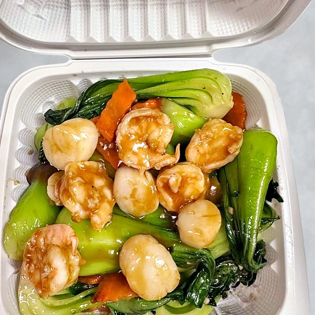 Best Scallops and Prawns with Tender Greens 碧綠雙鮮 in El Cerrito, CA