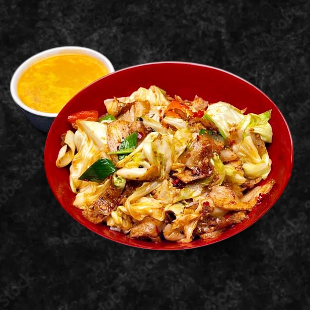 Best Twice Cooked Pork Over Rice 回锅肉盖饭 in Rancho Cucamonga, CA