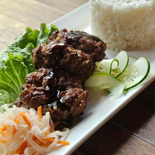 Best L30.Grilled Angus Beef Patty Over Rice. in New York, NY