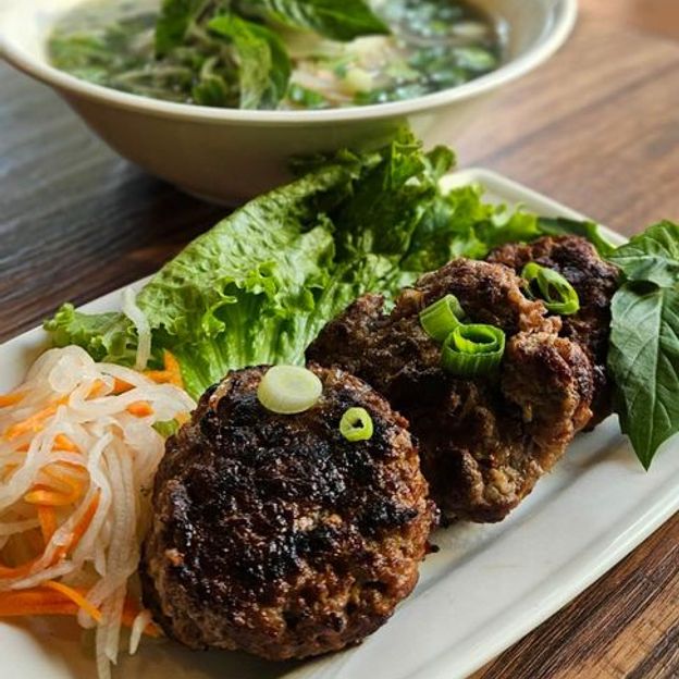 Best Grilled Angus Beef Patty  Pho 烤安格斯牛湯粉 in New York, NY
