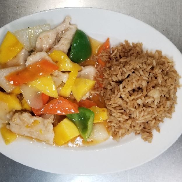 Best D24. Mango Chicken (Dinner Sp.) in Spring, TX