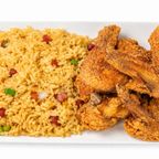Best Chicken Wing with Roast Pork Fried Rice 鸡翼叉烧炒饭 in Pompton Lakes, NJ