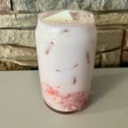 Best Strawberry Latte w. Coconut Pudding in Madison, WI