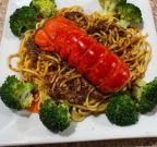 Best LobsterTail (6 - 8 oz/whole tail) with soft yellow noodles under it in Portland, OR