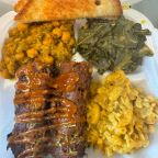 Best Vegan BBQ Rib Trash Plate w/3 Sides in McDonough, GA