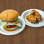 Best Shrimp Burger + Spicy Wing + Soda 田园脆虾堡+辣翅+汽水 in Queens, NY