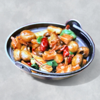 Best Three Flavors Vege Chicken with Herb 养生三杯鸡 in San Gabriel, CA