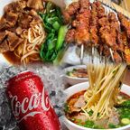 Best Combo F Signature Lanzhou Beef Noodle Soup+ Braised Beef Noodle Soup + 4 Skewers (lamb/chicken) + 1Coke招牌兰州牛肉面+红烧牛肉面+4烤肉串+可乐 in Forest Hills, NY