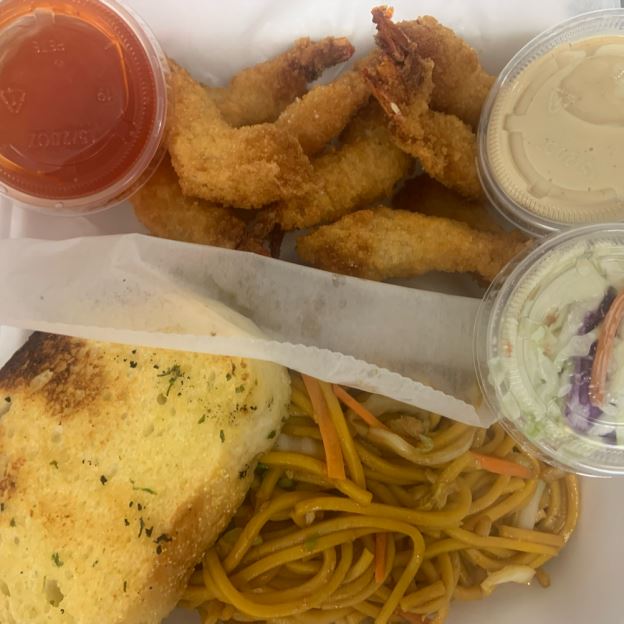 Best Fried Shrimp （10）with Lo Mein in Evansville, IN