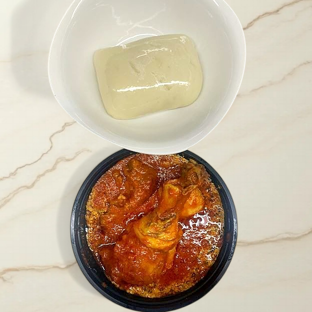 Best Pounded Yam (Fufu) and Egusi with 2 assorted meat (chicken and beef) in Roseville, MI