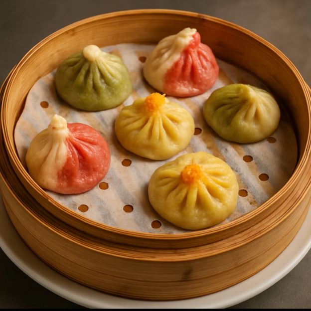 Best 三色小笼包 Three-Colored Soup Dumplings (6 pcs) in Orlando, FL