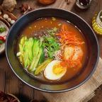 Best 特色韩式冷面Special Korean Cold Noodles With Beef in Flushing, NY