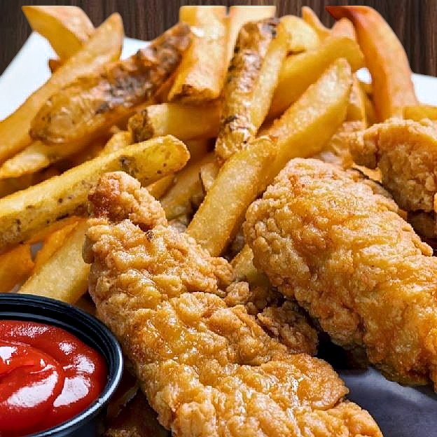 Best Chicken Strips (2 pcs) with Fries in Sheridan, OR