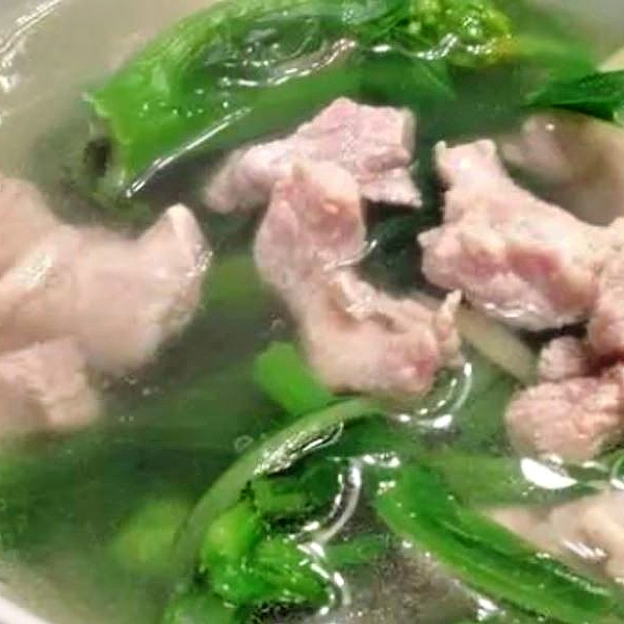 Best 时菜肉片湯 Sliced Pork with Season Vege Soup in Elmhurst, NY