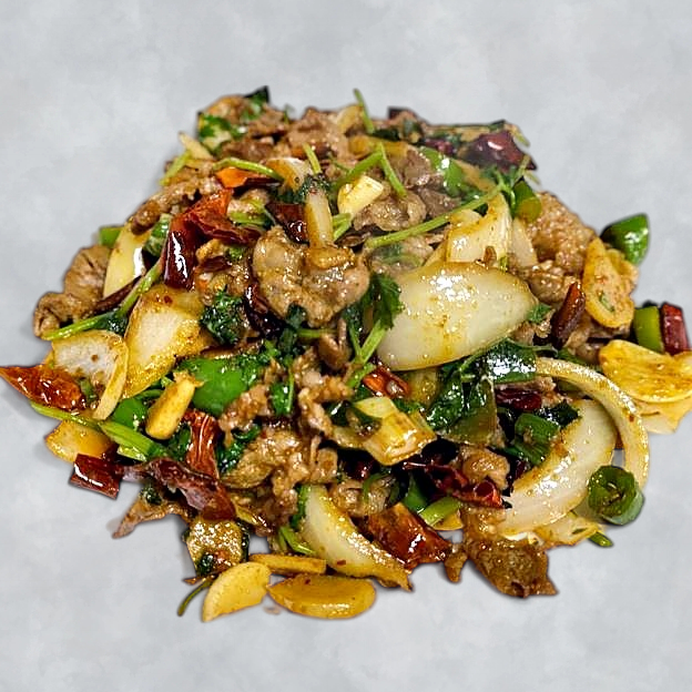 Best Lamb with Green Pepper & Cilantro (Medium Spicy)/昆明小炒羊（中辣） in Las Vegas, NV