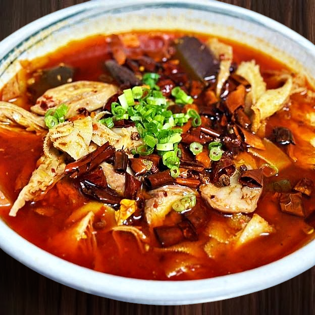 Best Spicy Boiling Beef Tripe & Pork Blood & Pork Intestine(Hot Spicy)/麻辣毛血旺（中辣） in Las Vegas, NV