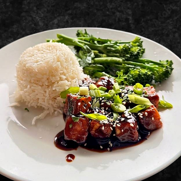 Best Pan fried tofu with Korean-style chili garlic sauce in Johnson City, TN