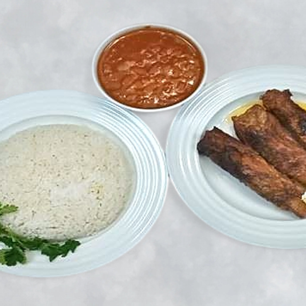 Best Oven Baked Pork Ribs w Rice and Beans/Costillas De Cerdo Al Horno con Arroz y Habichuelas in Passaic, NJ