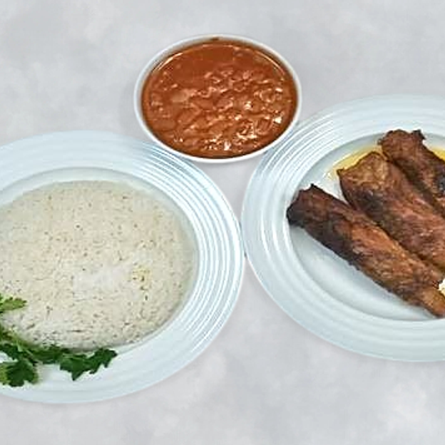 Best Oven Baked Pork Ribs w Rice and Beans/Costillas De Cerdo Al Horno con Arroz y Habichuelas in Passaic, NJ