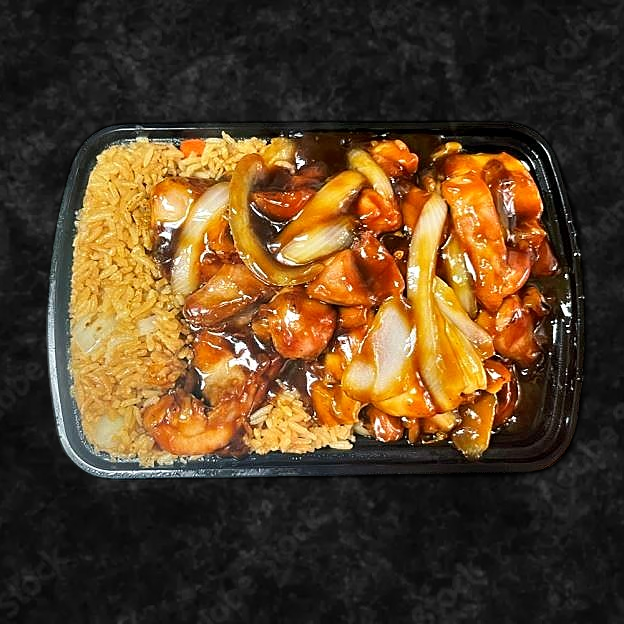 Best C23. Teriyaki Chicken (Special Combination Plate) 铁板鸡 in Avondale, PA