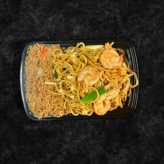 Best C6. Shrimp Lo Mein (Special Combination Plate) 虾捞面 in Avondale, PA