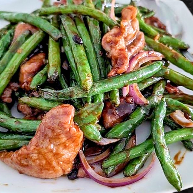 Best Pork Green Bean with Black Bean Sauce 豆仔肉 in Carmichael, CA