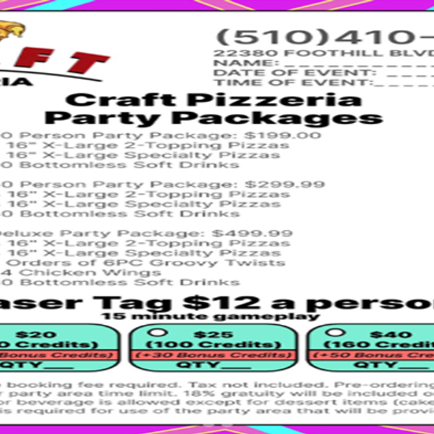 Best Party Package 1 (20 people) in Hayward, CA