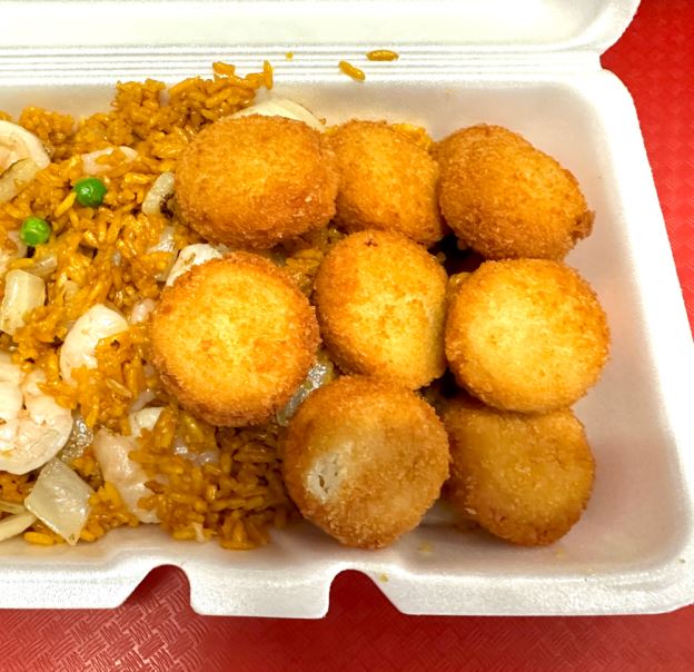 Best 5. Fried Sea Scallop (10) 炸干贝 in Royal Palm Beach, FL