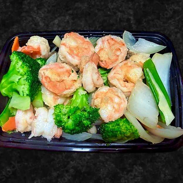 Best 90. Steamed Shrimp w. Mixed Veg. 水煮什菜虾 in Royal Palm Beach, FL