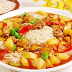 Best 新疆招牌大盘鸡米粉 Xinjiang Signature Big Plate Chicken Rice Noodles in Sugar Land, TX