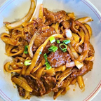 Best Mongolia Beef Sliced Noodle Stir-Fry蒙古牛肉刀削面 in Denver, CO