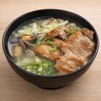 Best 雙菇蛤蠣蔥香雞湯麵 Chicken Noodle Soup W/Clams & Mushrooms in San Mateo, CA