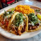 Best 3 Taco Plate with Rice and Beans in Las Vegas, NV