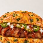 Best Bacon Wrapped Hot Dog - Jalapeño Cheddar Bun in San Marcos, TX