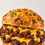 Best Chili Cheese Smash Burger - Jalapeño Cheddar Bun in San Marcos, TX